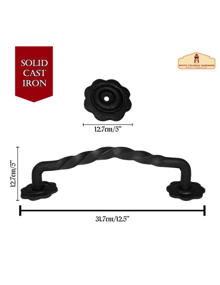 Poignée de porte médiévale en fer...