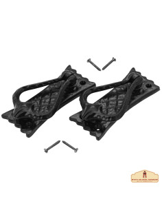 Heurtoir médiéval en fonte modèle rustique (12 cm.) 2