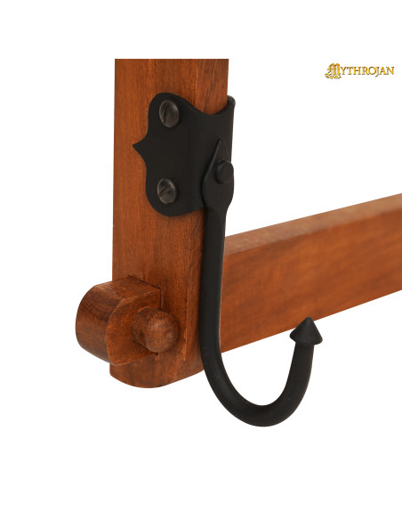 Support en bois avec crochets pour...