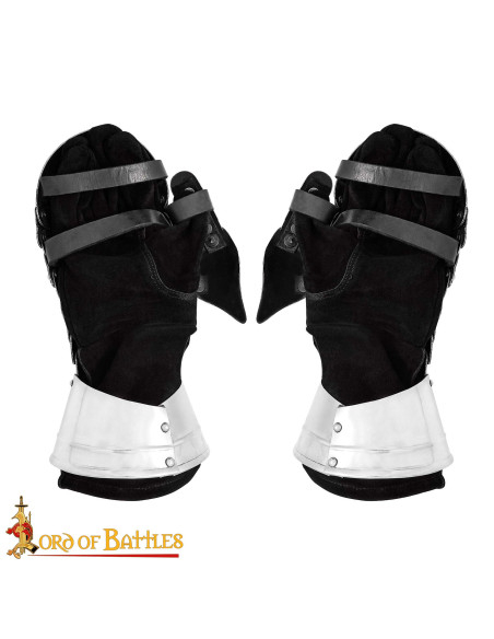 Gantelets médiévaux en acier modèle...