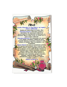 Affiche personnalisée avec votre nom (20x30 cm.)