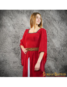 Robe Médiévale Courtisane Jimena - Rouge 2