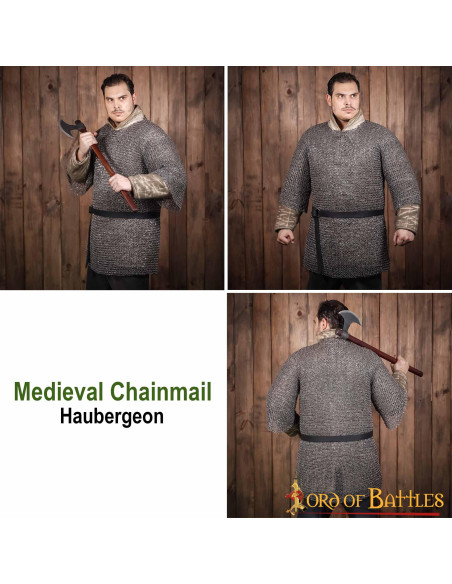 Cotte de mailles en acier à...