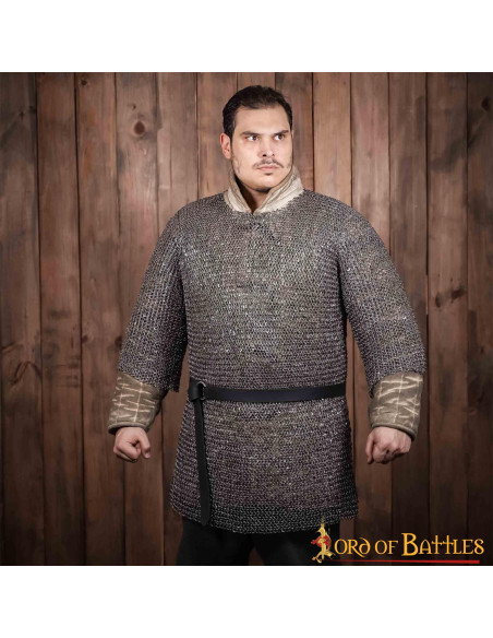 Cotte de mailles en acier à...