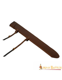 Étui en cuir pour épées LARP, marron (87 cm.)