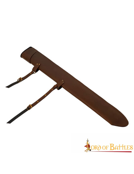 Étui en cuir pour épées LARP, marron...