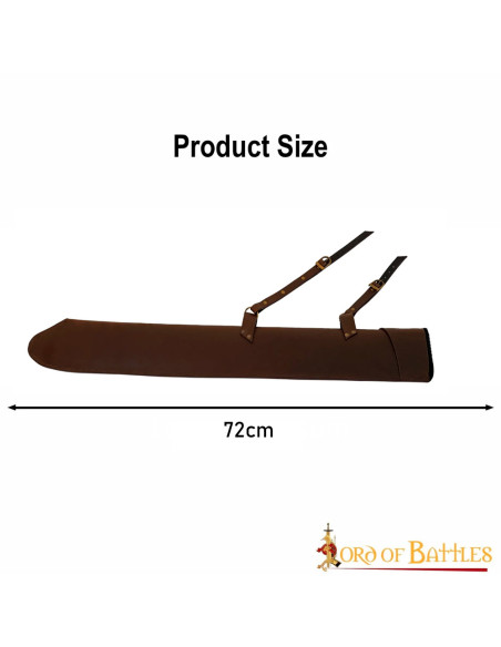 Étui en cuir pour épées LARP, marron...