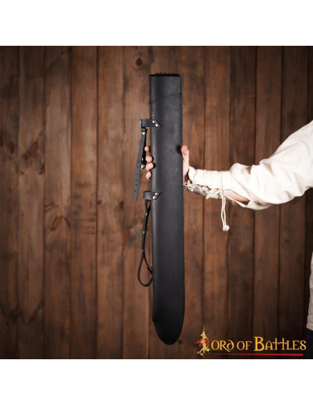 Étui en cuir pour épées LARP, noir...