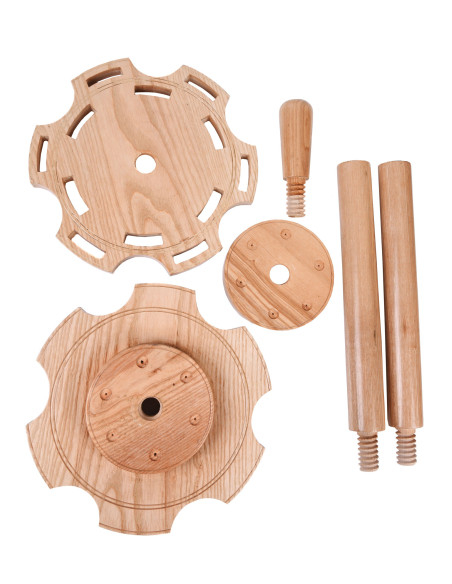 Support sur pied en frêne pour 12 épées