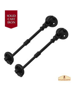 Pack de 2 fermetures de porte médiévales en fer forgé (19... 2