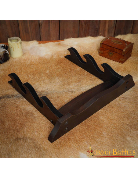 Support de table en bois à trois...