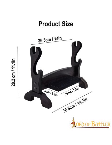 Support de table en bois à deux...