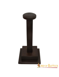 Porte-casque en bois fait main (42 cm.)