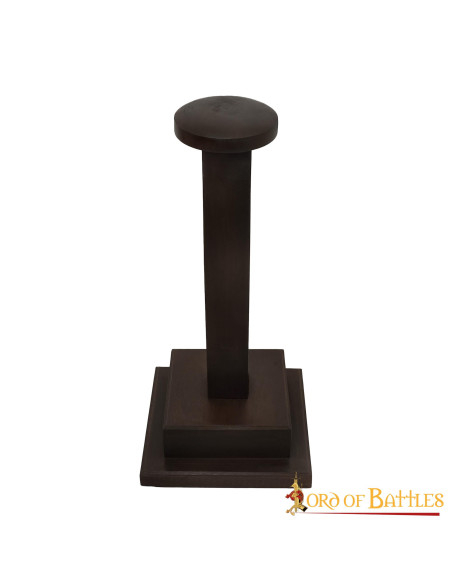 Porte-casque en bois fait main (42 cm.)