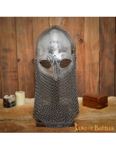 Porte-casque en bois fait main (42 cm.) 2