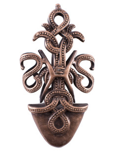 Décoration de pointe de gaine d'épée viking, serpents...