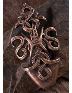 Décoration de pointe de gaine d'épée viking, serpents... 2