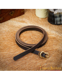 Ceinture en cuir médiévale prête pour LARP, marron 2
