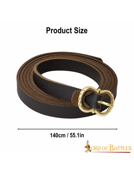 Ceinture en cuir médiévale prête pour...