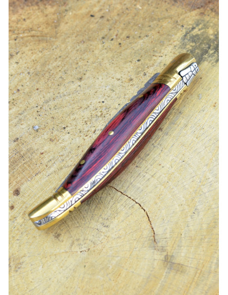 Couteau Laguiole en acier damas avec...