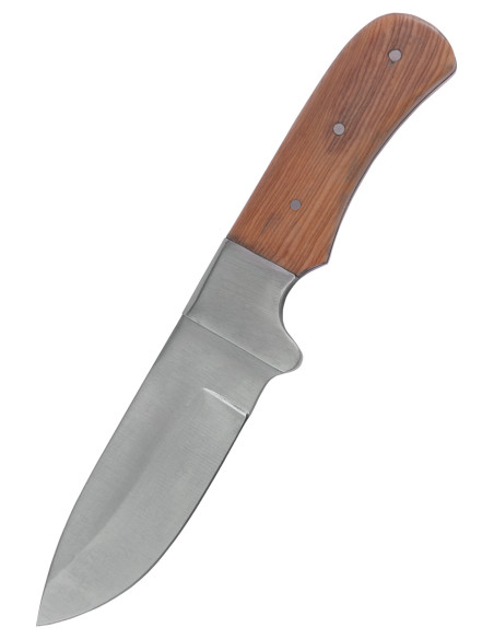 Couteau lame Droppoint avec étui en cuir (20,8 cm)