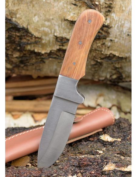 Couteau lame Droppoint avec étui en...