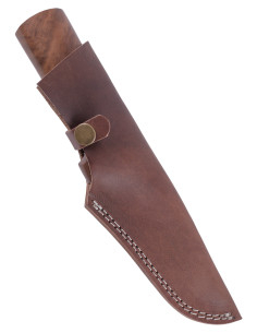 Couteau d'extérieur en acier avec étui en cuir (23 cm.) 2