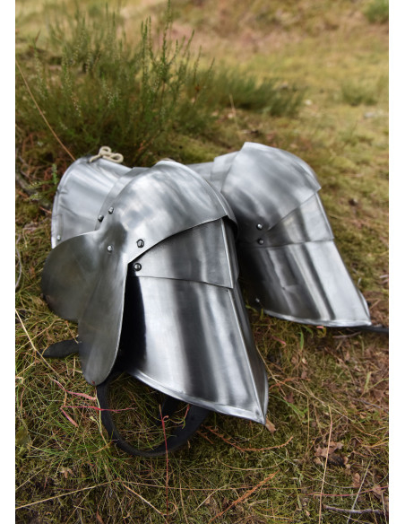 Genouillères gothiques en acier 1,6...