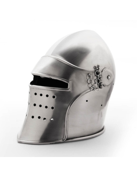 Bassin médiéval à visière amovible,...