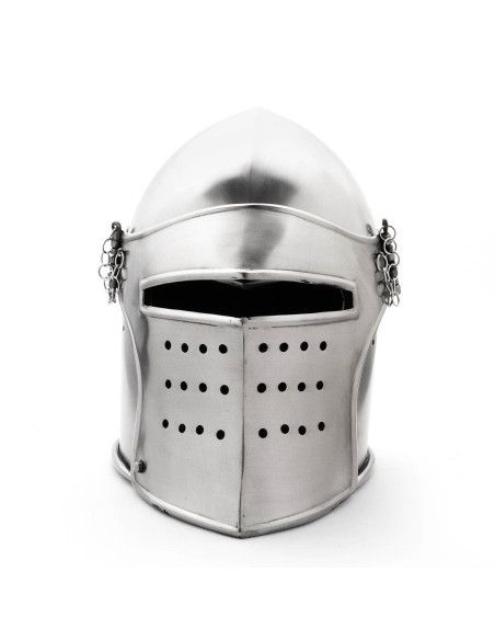 Bassin médiéval à visière amovible,...