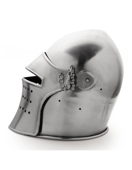 Bassin médiéval à visière amovible,...