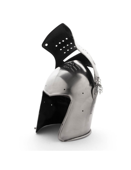 Bassin médiéval à visière amovible,...