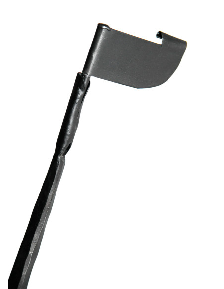 Grand bougeoir bateau viking, fer forgé