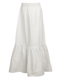 Jupe médiévale en coton modèle Kelly, couleur naturelle