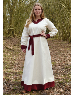 Robe Viking femme Jona couleur naturelle-rouge vin