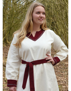 Robe Viking femme Jona couleur naturelle-rouge vin 2