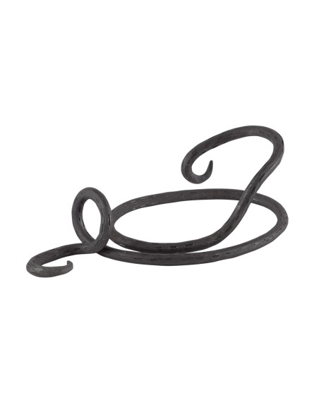 Petit support de corne en métal forgé...