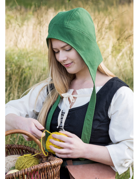 Corsage médiéval modèle Tilda en noir