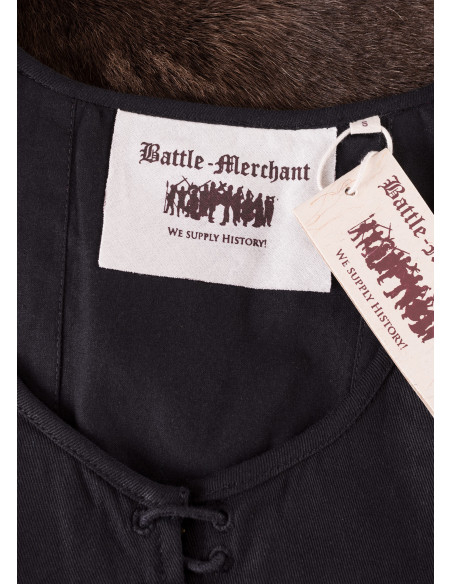 Corsage médiéval modèle Tilda en noir