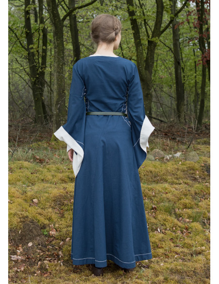 Robe médiévale ouverte Bliaut Amal,...