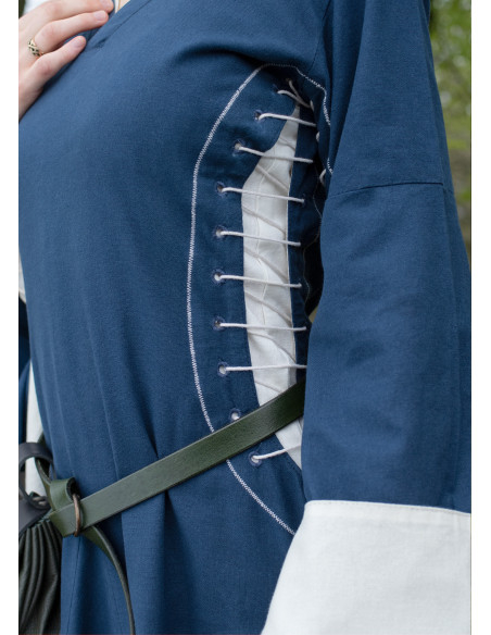 Robe médiévale ouverte Bliaut Amal,...