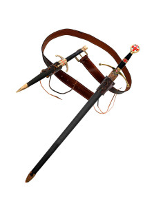 Pack d'accessoires templiers : ceinture, baudriers, épée...
