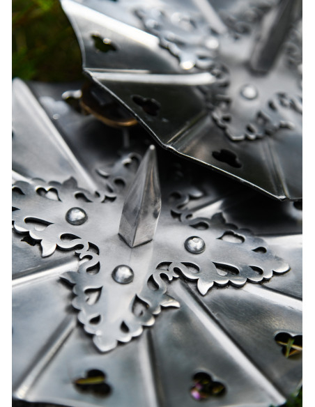 Paire de Besagues gothiques en acier,...