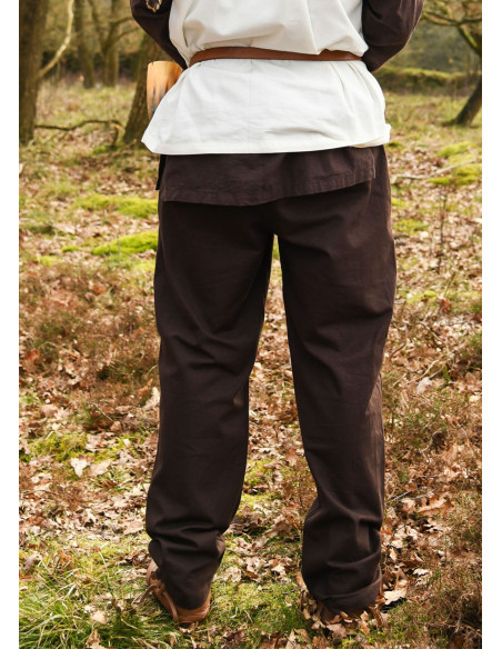 Pantalon médiéval Hagen, marron
