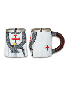 Tasse de chevalier templier avec épée (12 cm.)