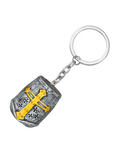 Porte-clés casque, type casque médiéval