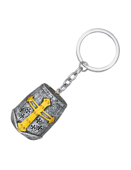 Porte-clés casque, type casque médiéval