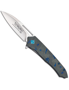 Couteau tactique de marque TOKISU, bleu FC (20,10 cm.)