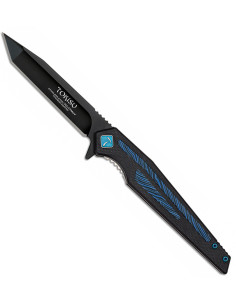 Couteau tactique de marque TOKISU G10 Damas (8,60 cm.)