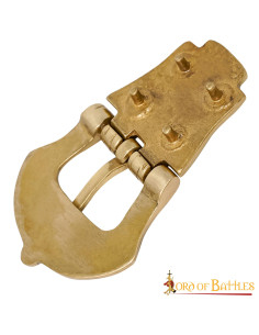 Boucle de ceinture Viking en laiton (9,5 cm.) 2